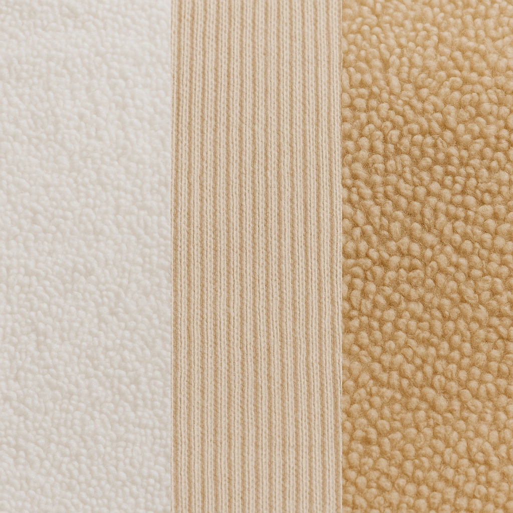 بافت کلوزآپ پارچههای مختلف حوله